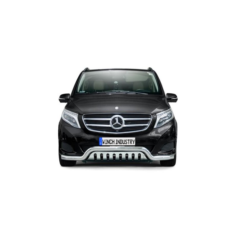 Frontschutzbügel mit Schutzblech Typ02 Mercedes V-Klasse (2014-2019) poliert