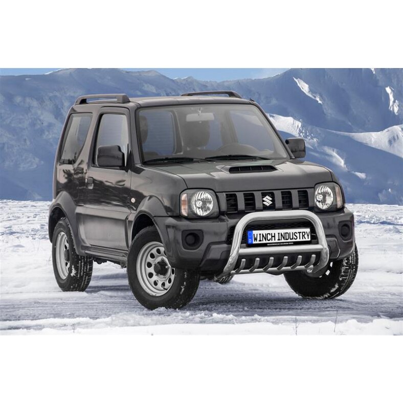 Frontschutzbügel mit Grill Suzuki Jimny (2012-) poliert