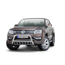 Front guard with grill Volkswagen Amarok (2016-) polished