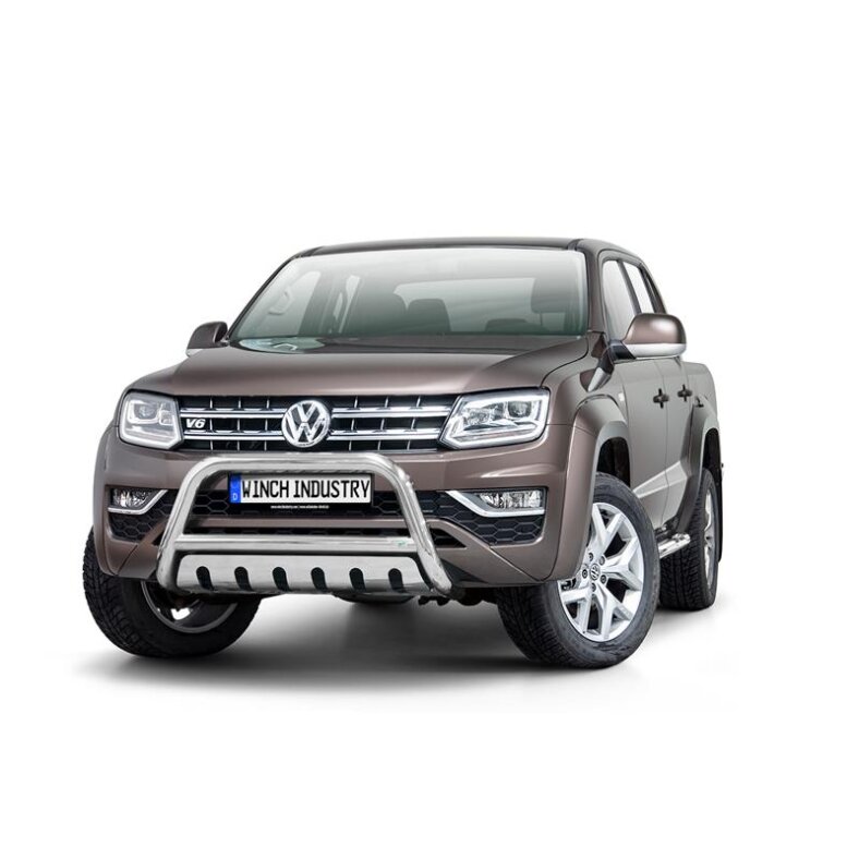 Front guard with mudguard Volkswagen Amarok (2016-) polished