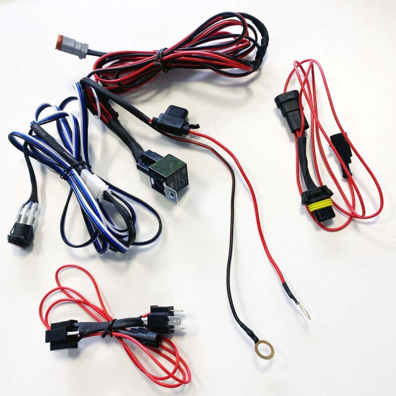 LED Wiring Harness Connection 1 High Beam Auxiliary Headlights