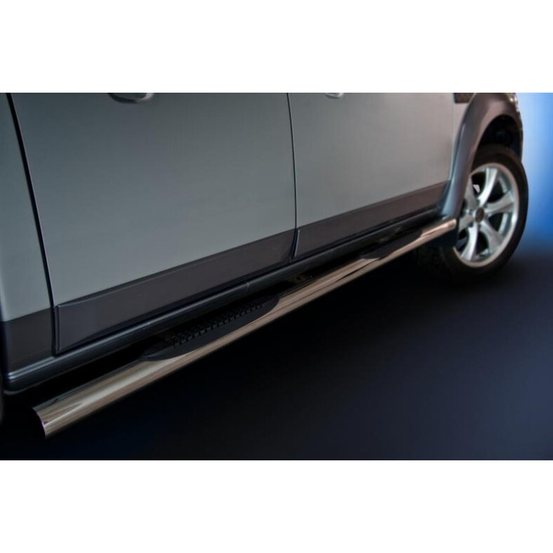 Running boards with plastic treads Ford Ranger (2012-2016-) polished