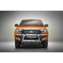 Front guard with grill Ford Ranger (2012-2019) polished