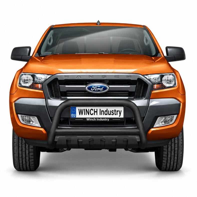 Front guard with fender Ford Ranger (2012-2019) black