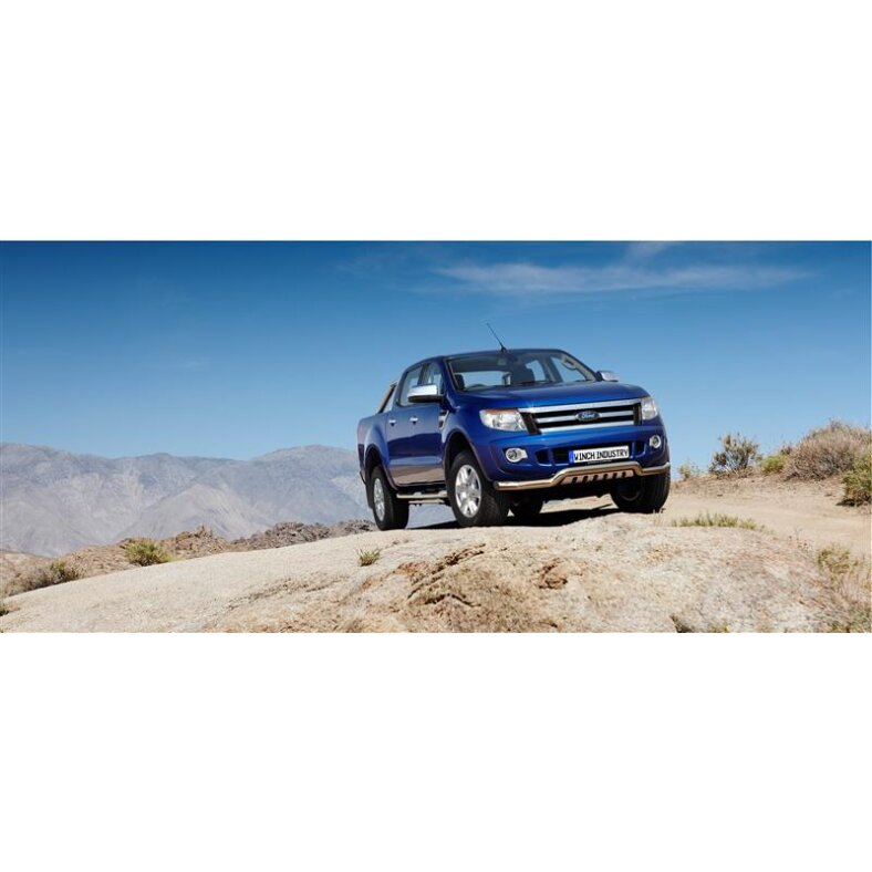 Frontschutzbügel mit Schutzblech Typ02 Ford Ranger (2012-2019) poliert