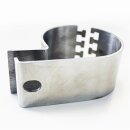 led lamp holder round tube chrome 76mm