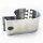 led lamp holder round tube chrome 70mm