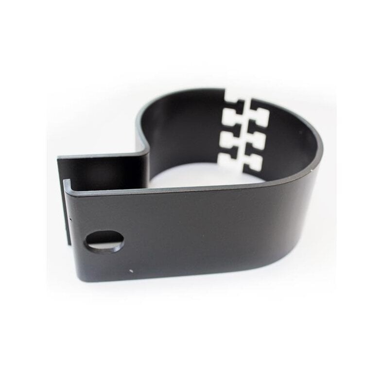 LED Lampenhalter Rundrohr Schelle schwarz 70mm