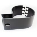 led lamp holder round tube black 76mm