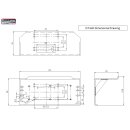 Heavy duty mounting plate up to 22000lb