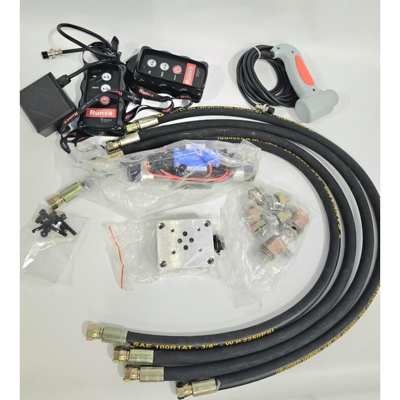 Set Hydraulik Bedienung Funk+Kabel 12V