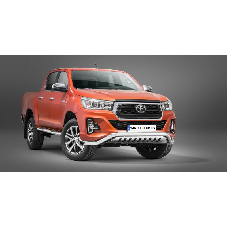 Front guard with fender type 2 Toyota Hilux (2018-) polished