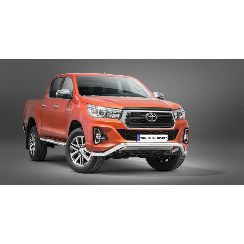Front guard type 2 Toyota Hilux (2018-) polished