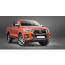 Front guard with grill Toyota Hilux (2018-) black