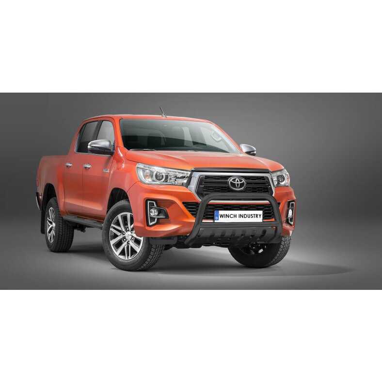 Front guard with fender Toyota Hilux (2018-) black