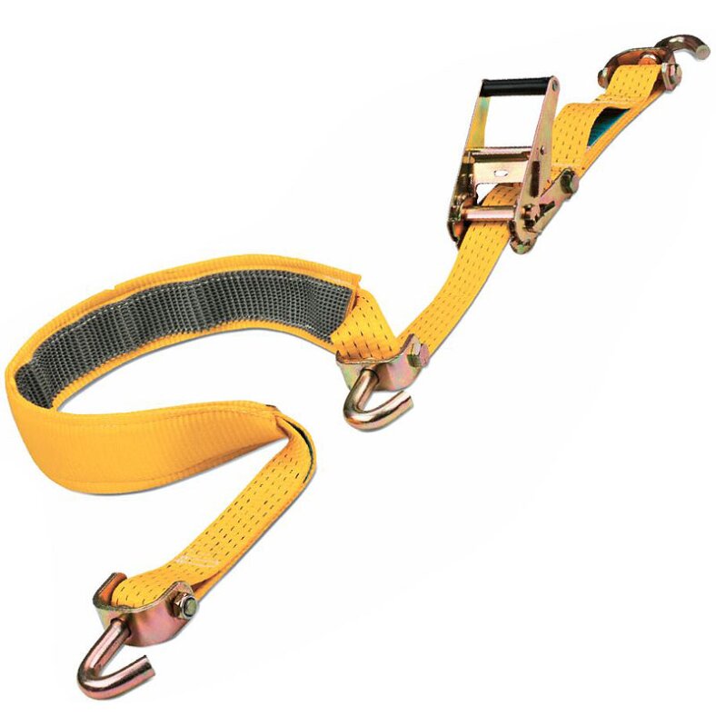 2-piece car ratchet lashing strap 50 mm strap width 2000 kg 2.8 m length