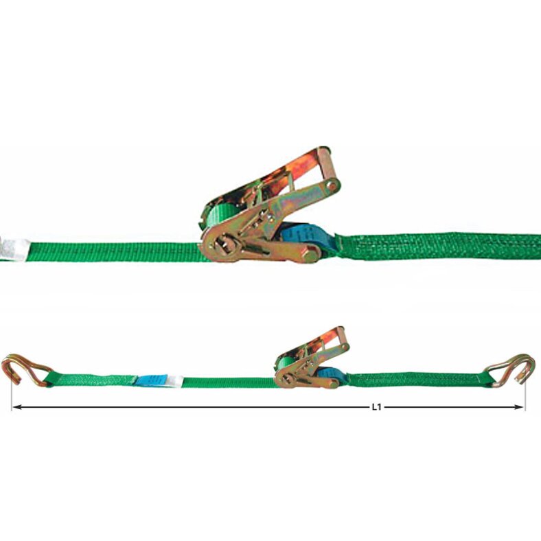 5er Pack Profi-Ratschengurt fr die Ladungssicherung 36 mm Gurtbreite 1000 kg 6 m Lnge