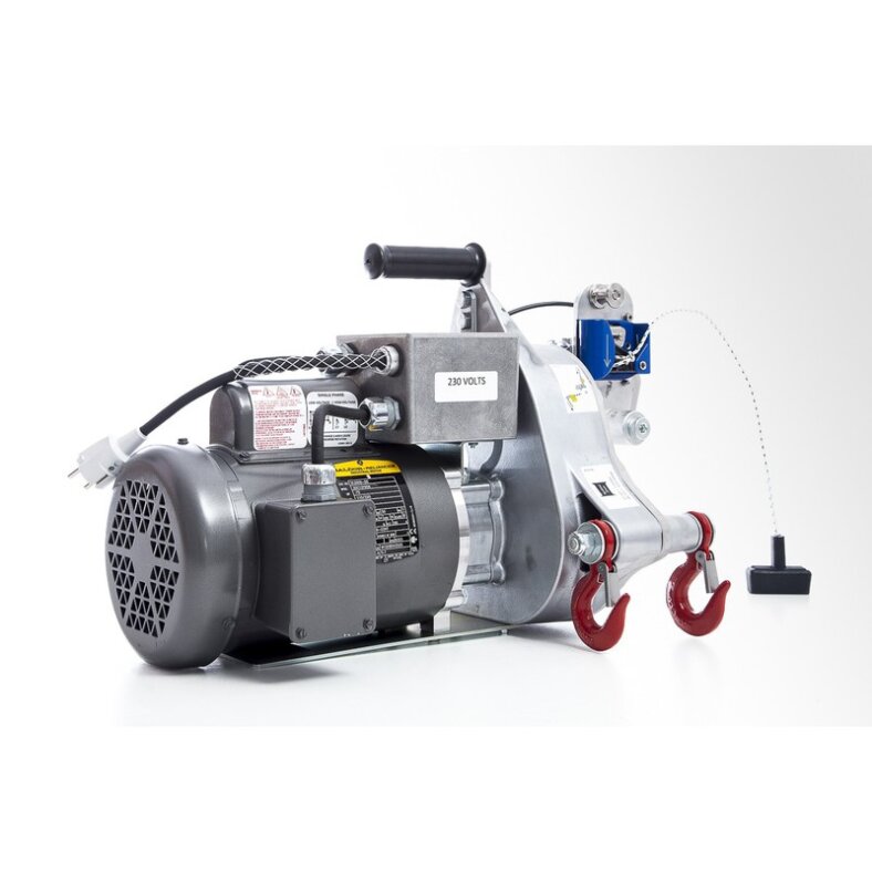 Portable Winch AC Elektrische Zug-/Hubwinde. Max. Zugkraftleistung 820kg. Max. Hubkraftleistung 250 kg.