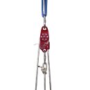 Automatic blocking pulley made of aluminum with swiveling...