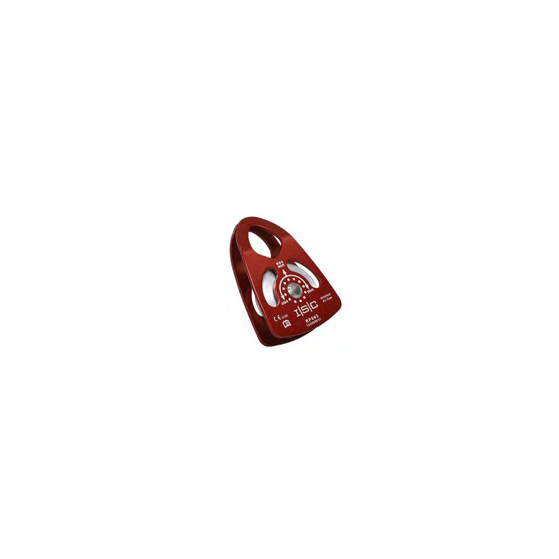 Umlenkrolle aus Aluminium mit schwenkbarer Seitenabdeckung. Aluminiumrolle mit 63mm Durchmesser, Grenzlast 50kN, CE und NFPA - zertifiziert. Fr 10 -13 mm Seile