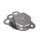 Double pulley with swivel side cover made of stainless steel. 2 aluminum pulleys with 100mm diameter. Limit load 44kN, for 6 - 13mm ropes, ce -certified