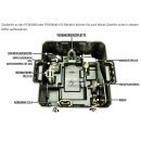 Transport case with preformed troughs. For pcw5000 and pcw5000-HS winches and accessories.