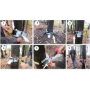 Tree holding plate with ratchet strap 50mm x 3m.