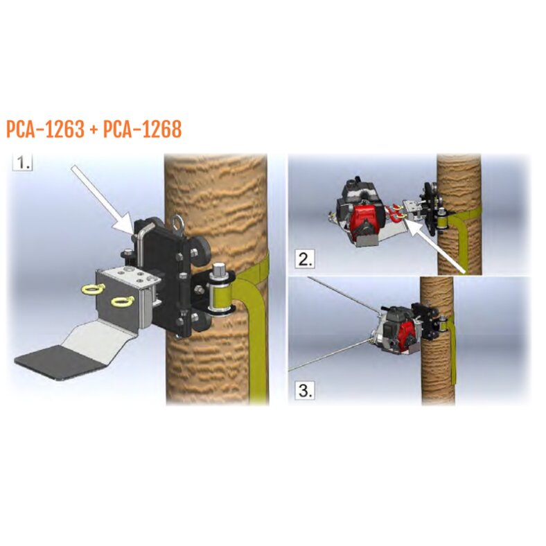 Baum-/Masthalterung mit Ankerriemen 50 mm x 3 m. Verwendung mit PCA-1268 oder PCA-1264.