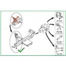 Tree/pole mount with anchor strap 50 mm x 3 m. Use with pca-1268 or pca-1264.