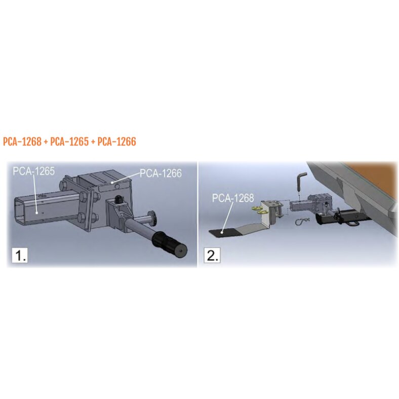 Windensttzplatte mit gebogenem Stift. Verwendung mit PCA-1267, PCA-1265 oder PCA-1263.