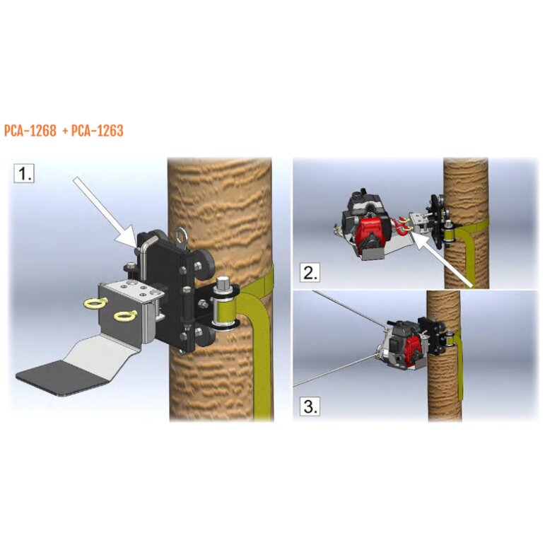 Windensttzplatte mit gebogenem Stift. Verwendung mit PCA-1267, PCA-1265 oder PCA-1263.