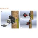 Windenstützplatte mit gebogenem Stift. Verwendung mit PCA-1267, PCA-1265 oder PCA-1263.