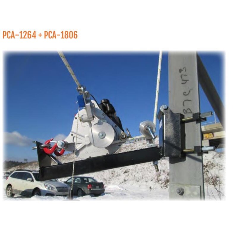 Sttzvorrichtung fr vertikales Ziehen. Verwendung mit PCA-1263, PCA-1266 oder PCA-1267.