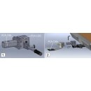 Rear attachment kit anchoring system for 50 mm ball heads. Use with pca-1265, pca-1268 or pca-1264.