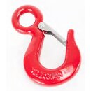 Hook with safety latch. Limit load : 3750 Kg