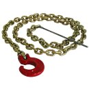 Choker chain 6 mm x 2.1 m with C-hook and steel bar....
