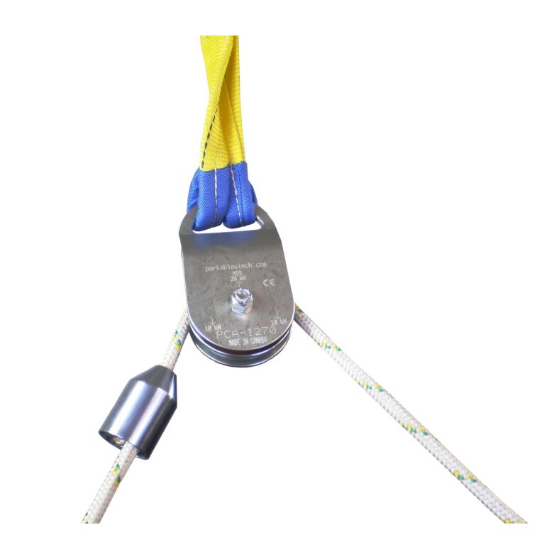 Automatische Auslösevorrichtung für selbstauslösende Umlenkrolle (PCA-1270) für Seile mit max. 12 mm Durchmesser.