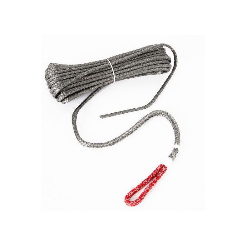 Dynema winch cable with spliced eye 15m x 6mm 3.400 Kg breaking load