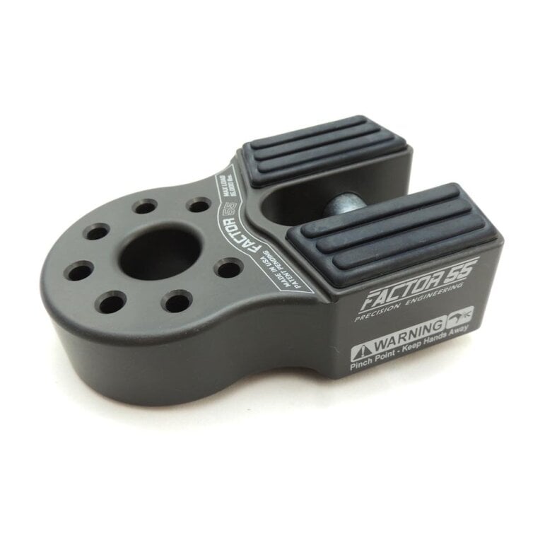 Factor 55 Flat Link 16,000 lbs Gray Shackle Winch Winch Hook Jeep