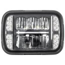 Snow plow led headlight with road approval