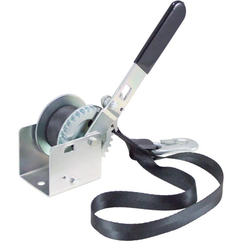tec dl hand rope winch input ratchet winch without automatic brake 181 kg incl. belt