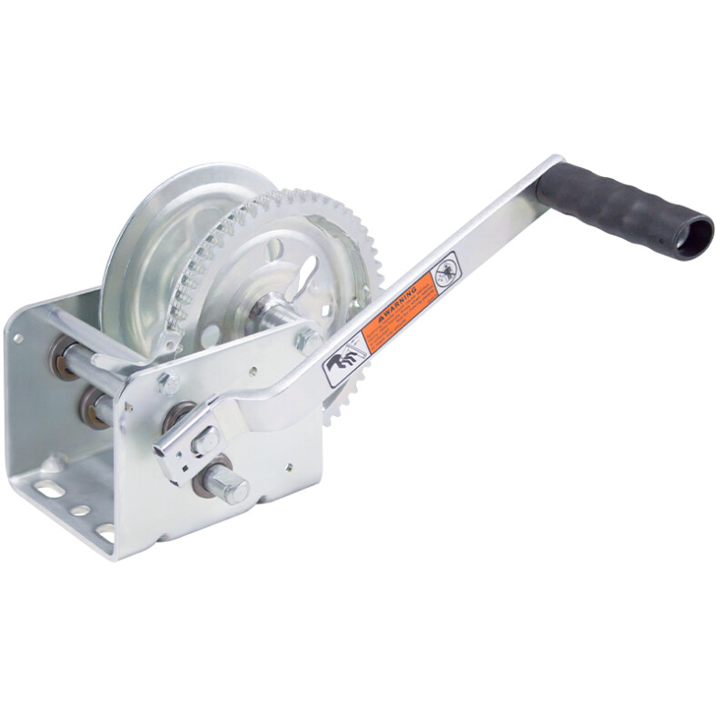 tec dl manual winch two-speed ratchet winch without automatic brake 817 kg