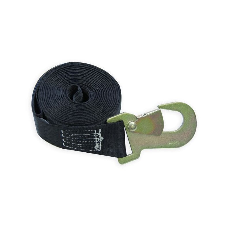 Winch strap 2t with hook for tec hand winch 50 mm 6.2 m