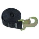 Winch strap 2t with hook for tec hand winch 50 mm 6.2 m