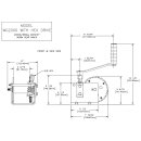 Hand winch worm gear with hexagonal drive cordless screwdriver drill