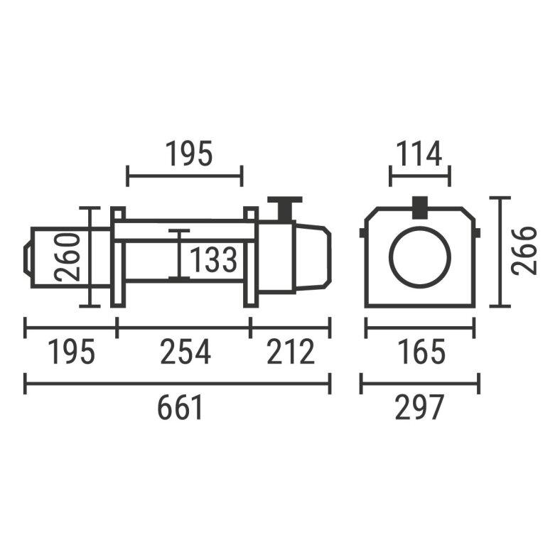 ComeUp Seilwinde RHINO15, 6,8t 24V EN 14492-1