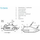 TRACTEL GREIFZUG TU 8 mit Hebelrohr für Materialtransport 800 kg