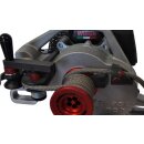 docma capstan winch, forestry rope winch, motor winch vf105 Red Iron 2100 kg tractive force plastic rope10mm x 100m