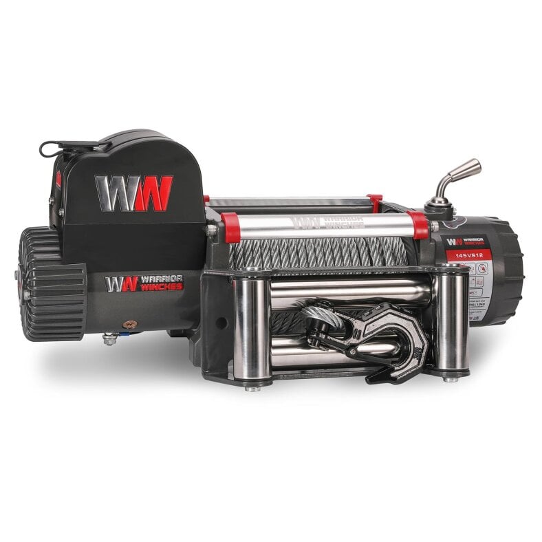 Elektrische Seilwinde Warrior Samurai 14500 6,5 t 12 V Stahlseil wasserdicht nach IP68