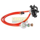 Gasschlauch mit Druckminderer 37mBar und Verdampfer...